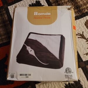 Heated Throw Blanket - Brown